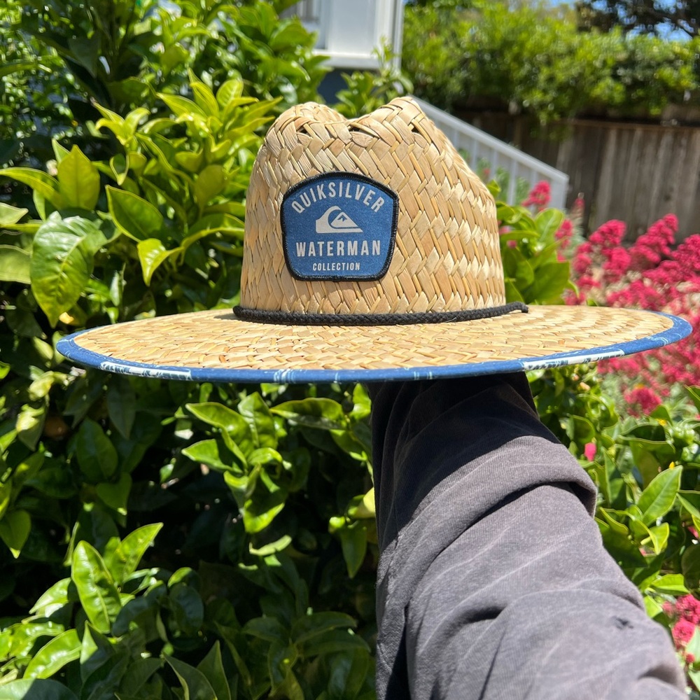 NWT quiksilver waterman straw lifeguard hat